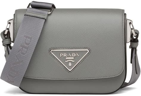 prada identity crossbody bag grey|prada crossbody bag used.